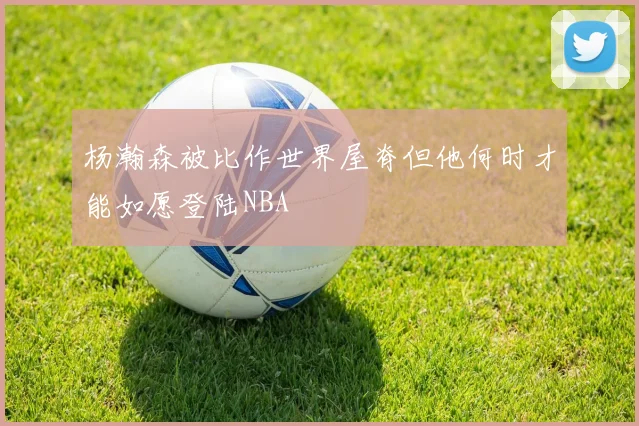 杨瀚森被比作世界屋脊但他何时才能如愿登陆NBA